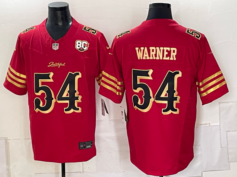 Men 2026 Nike San Francisco 49ers #54 Warner red NFL Jersey 0924002->san francisco 49ers->NFL Jersey